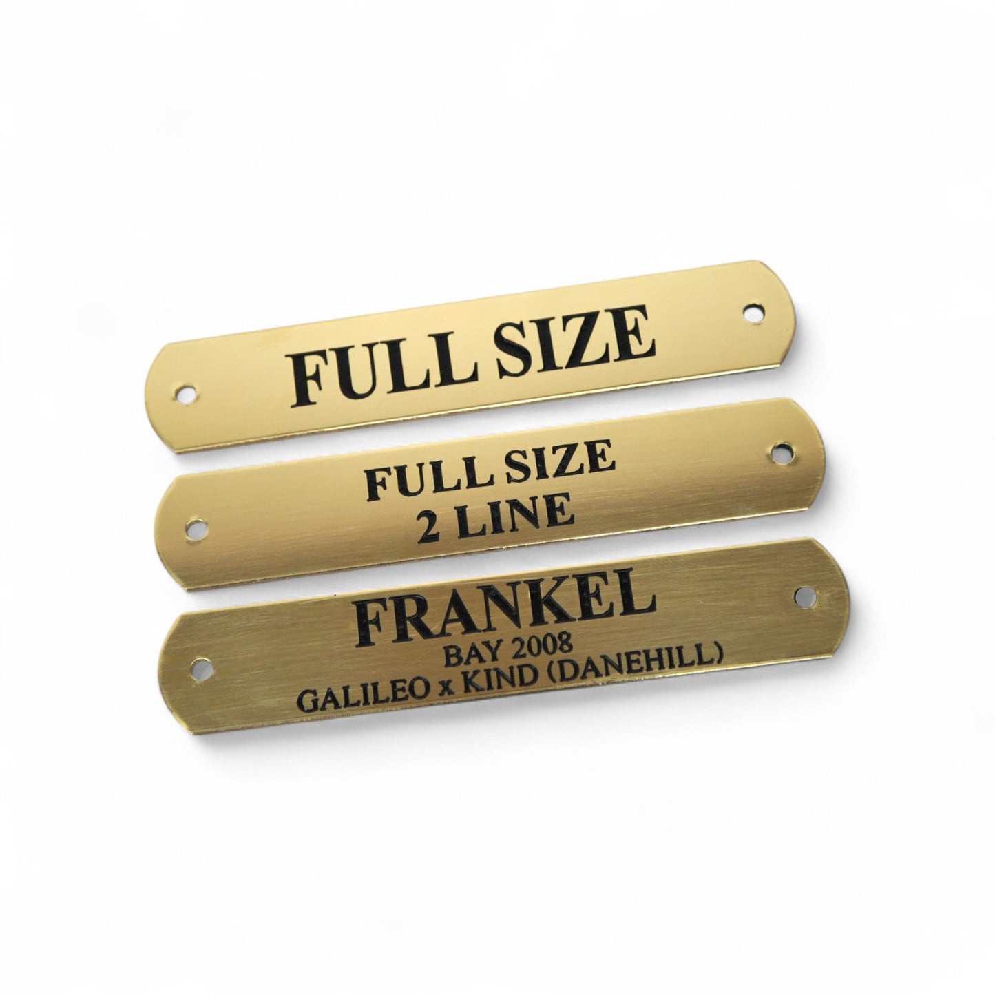 Full Size Nameplate
