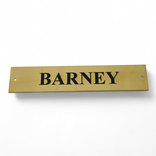 Brass Door plate 8" by 2"